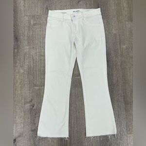 DL1961 Lar Cropped Flair Porcelain Flare Jeans